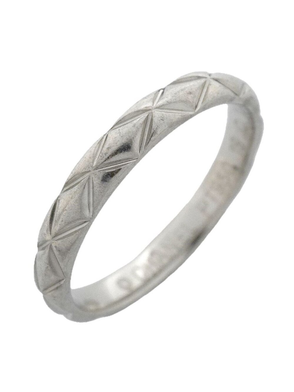 Chanel Ring Quilted Platinum